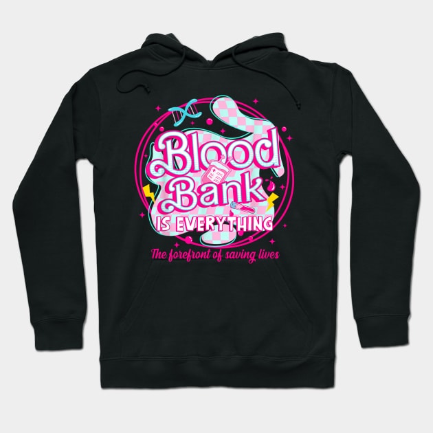 Pink Retro Lab Week 2024, Blood Bank, Laboratory, Lab Tech Team, Med Tech Hoodie by MichaelStores